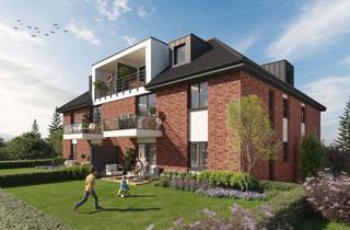 Wohnung kaufen in 46419 Isselburg, Neubau-Erdgeschosswohnung (KfW 55) mit PKW-Stellplatz, Balkon & Aufzug