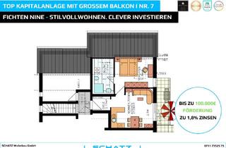Wohnung kaufen in 71287 Weissach, Top Kapitalanlage mit großem Balkon