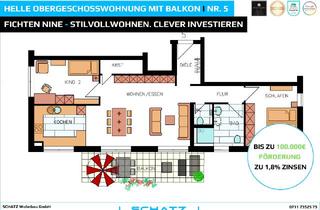 Wohnung kaufen in 71287 Weissach, Helle Obergeschosswohnung mit großem Balkon