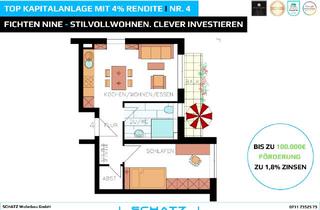 Wohnung kaufen in 71287 Weissach, 2-Zimmer & Balkon - Top Kapitalanlage mit 5% AfA & % 4% Rendite I Nr. 4