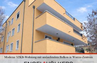 Wohnung kaufen in 67547 Worms, Moderne 3ZKB-Wohnung mit umlaufendem Balkon in Worms-Zentrum
