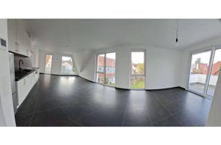 Wohnung mieten in 72131 Ofterdingen, Neubau! ERSTBEZUG! Große helle 3,5 Zim. Maisonetten-Wohnung: Dachterrasse + 2 Balkone, EBK...