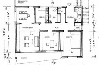 Wohnung mieten in 69437 Neckargerach, 3,5-Zimmer Wohnung mit Balkon überdachter Terrasse und Garage in Neckargerach
