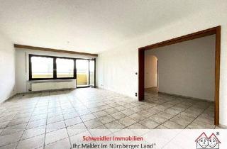 Wohnung kaufen in 90547 Stein, Stein - Raumwunder mit Fernblick: 3-Zimmer-Wohnung mit großem Balkon u.v.m. in Stein