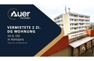 Wohnung kaufen in 78467 Konstanz, Konstanz - Hoch hinaus! Vermietete 2 Zi. DG Whg. in Konstanz