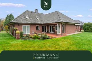 Haus kaufen in 27616 Bokel, Beverstedt - Repräsentativer Winkelbungalow in ruhiger Wohnlage – ein Zuhause zum Wohlfühlen