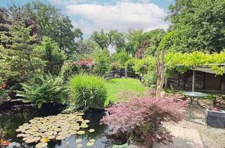 Doppelhaushälfte kaufen in 48336 Sassenberg, Charmante Doppelhaushälfte mit schönem Garten und eigenem Teich auf Erbpachtgrundstück!