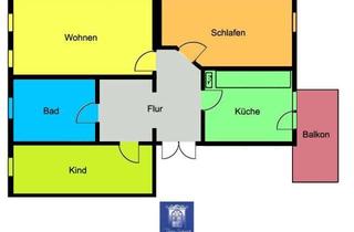 Wohnung mieten in 04746 Hartha, Bezaubernde 3-Zimmerwohnung mit Balkon! Blick ins Grüne!