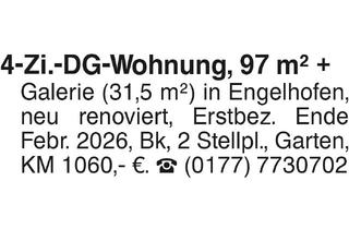 Wohnung mieten in 74405 Gaildorf, 4-Zi.-DG-Wohnung