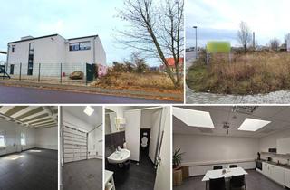 Lager kaufen in 06130 Halle, Gewerbl. Baugrundstück + modernes, freist. Bestandsgebäude! Eigennutz + Kapitalanlage - mit Lift, Rolltor, 15 SP u.v.m.