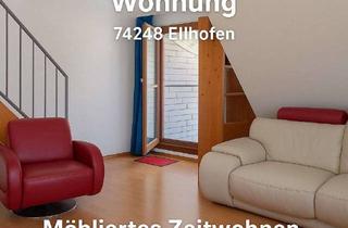 Immobilie mieten in Heilbronner Str., 74248 Ellhofen, 3-Zimmer-Maisonette-Wohnung mit TV, Wlan, Küche mit Essplatz, Galerie, Bad/Wc, Waschmaschi