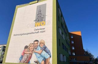 Wohnung mieten in Adolf-Damaschke-Str. 99, 08606 Oelsnitz, 2-Raum-Wohnung 59 m² mit 2 Balkonen, Einbauküche & Aufzug