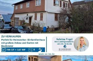 Einfamilienhaus kaufen in 75334 Straubenhardt, Straubenhardt - Perfekt für Heimwerker - Einfamilienhaus mit großem Anbau - und Garten mit Baufenster