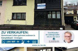 Haus kaufen in 75236 Kämpfelbach, Gemeinsam Leben, getrennt wohnen! Zweifamilienhaus mit Garten und 2 Garagen zu verkaufen!