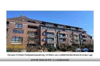 Wohnung kaufen in 30853 Langenhagen, Langenhagen - Prov.-freie, Exklusive DG-Wohnung mit EBK, Balkon & TG-Stellp.
