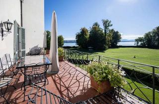 Wohnung kaufen in 82343 Pöcking, Residieren im „Sisi“ - Schloss Possenhofen - denkmalgeschütztes Idyll