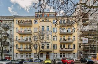 Wohnung kaufen in Chodowieckistraße 37, 10405 Prenzlauer Berg, Bezugsfreie helle Jugendstilwohnung mit 1 Zimmer, Wohnküche und begehbarem Kleiderschrank