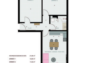 Wohnung mieten in Münchner Str. 21c, 82152 Planegg, 3-Zimmer - Zweitbezug nach Renovierung - Teilmöblierung - WG geeignet