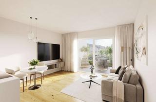 Wohnung kaufen in Rather Broich 154, 40470 Rath, 2-Zimmer Neubauwohnung im Erdgeschoss mit Sonnenterrasse in Düsseldorf-Rath