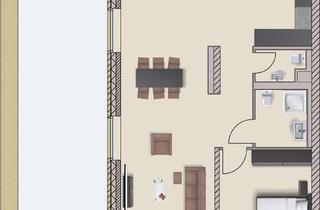 Penthouse mieten in Barmbeker Ring 15, 21502 Geesthacht, Exklusives Penthouse mit 2 Zimmern und Balkon in Geesthacht