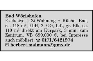 Wohnung kaufen in 86825 Bad Wörishofen, Exclusive 4 Zi-Wohnung