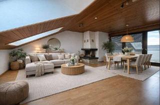 Wohnung kaufen in 76287 Rheinstetten, Rheinstetten - Wohnen mit Charakter: Lichtdurchflutete Dachgeschosswohnung mit Kamin, Dachterrasse und Garage