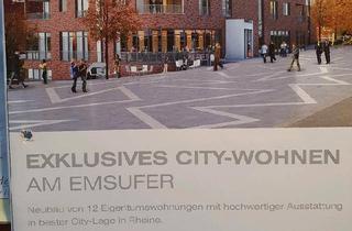 Wohnung kaufen in 48429 Rheine, Rheine - Exklusive Wohnung 68qm an der Ems in Rheine zu verkaufen