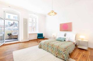 Wohnung kaufen in Driesener Straße, 10439 Prenzlauer Berg, Driesener Straße, Prenzlauer Berg: 3-Zimmer-Altbauwohnung, West-Balkon, Stuck, Dielen, Tageslichtbad