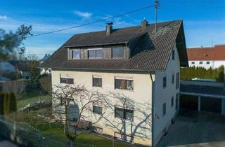 Wohnung kaufen in 89284 Pfaffenhofen, Pfaffenhofen a.d.Roth - Großzügige 5-Zimmer-Wohnung auf zwei Ebenen mit Ofen, Einbauküche, Garage & Stellplatz
