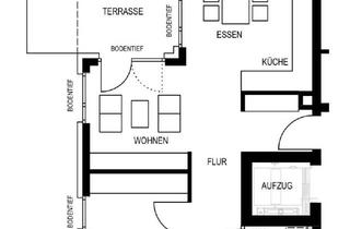 Wohnung mieten in Michelbacher Straße 4/1, 74374 Zaberfeld, Hochwertig ausgestattete 2-Zimmer-Wohnung betreutes Wohnen in Zaberfeld, teilmöbliert