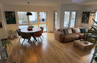 Wohnung mieten in Am Sägewerk, 55246 Mainz-Kostheim, Sehr helle und neuwertige 4-Zimmer Wohnung (111 m²) mit Kamin und Balkon in Kostheim