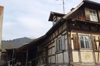 Haus kaufen in 77815 Bühl, Fachwerkhaus mit 2 Wohnungen, Ökonomie, und Maschinenhallen