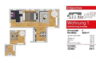 Wohnung kaufen in 85053 Ingolstadt, Ingolstadt - Ruhige 4-Zimmer-Wohnung mit Garten in Ingolstadt