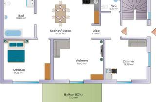 Wohnung mieten in 97980 Bad Mergentheim, 3,5 Zimmer Wohnung im Weberdorf - Kernsanierung