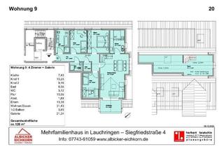 Wohnung kaufen in Siegfriedstr., 79787 Lauchringen, Grenznahe 4 Zi. Galerie DG mit Balkon ca. 112 m² - Wohnung 9 - Siegfriedstr. 4, 79787 Lauchringen -