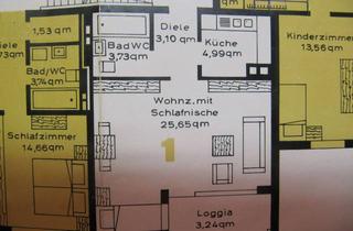 Wohnung mieten in Schweickerweg 62, 74523 Schwäbisch Hall, Modernisiertes 1-Zimmer Apartment unmöbliert, im 4. OG mit Balkon in Schwäbisch Hall