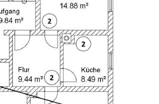 Wohnung kaufen in 01640 Coswig, Coswig - Wohnung 1OG - 2Zi
