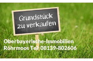 Grundstück zu kaufen in 85244 Röhrmoos, Baupartner gesucht Ruh BAUPLATZ mit super Ausblick f. eine Haushälfte am Ortsrand z. verkaufen.