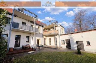 Wohnung kaufen in 04442 Zwenkau, Sofort Bezugsfrei! Historisches Wohnen–Stilvolle 3-Raum-Wohnung mit Süd-West-Terrasse & Gartenidylle