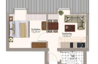 Wohnung kaufen in Ottostraße 8-10, 86391 Stadtbergen, Dachgeschosswohnung in Stadtbergen2 ZKB in Stadtbergen vermietet zur Anlage oder Selbstbezug