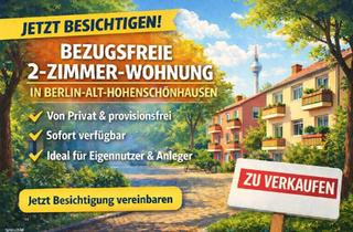Wohnung kaufen in 13055 Berlin, Berlin - Eigennutzung oder Kapitalanlage - sofort verfügbare 2ZKB in 13055
