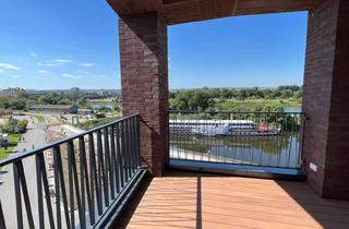 Penthouse mieten in 01097 Leipziger Vorstadt, * großzügige Penthouse-Wohnung mit sonnigem Balkon, Elbblick und hochwertiger Einbauküche *