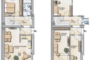 Wohnung mieten in 02826 Rauschwalde, 5 RWE Maisonette 2 Balkonen Vollbad & Gäste-WC Abstell Gartenbenutzung