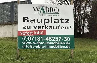 Grundstück zu kaufen in 73614 Schorndorf, *-Bauen Sie Ihr Haus-!* DHH-Bauplatz mit großem Garten sichern!