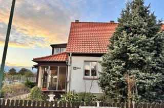 Doppelhaushälfte kaufen in 39393 Wulferstedt, provisionsfreie Doppelhaushälfte mit 2 Garagen