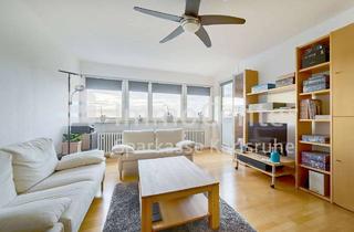 Wohnung kaufen in 76139 Waldstadt, Gepflegte 3-Zimmerwohnung mit Panoramablick