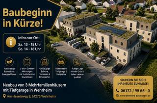 Wohnung kaufen in Am Heselsweg, 61273 Wehrheim, Attraktive 2 Zimmer Wohnung mit Terrasse; 5 % degressive AfA! Keine Maklerprovision!