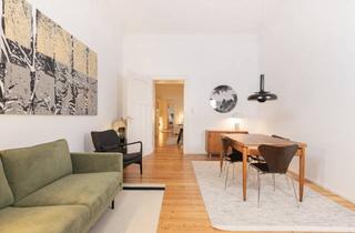 Wohnung mieten in Volksgartenstraße 19, 40227 Oberbilk, Tolle 2-Raum-Altbauwohnung (voll möbliert) mit Balkon und kleinem Garten in denkmalgeschütztem Haus