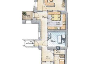 Wohnung mieten in 02826 Görlitz, 3 RAUM Wohnung mit EBK, Balkon, Wohnbad, Gäste WC Stellplatz, Aufzug