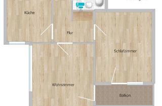 Wohnung mieten in Bremerstraße, 67663 Innenstadt, 2-Zimmer Wohnung mit Balkon im 4. OG in Kaiserslautern